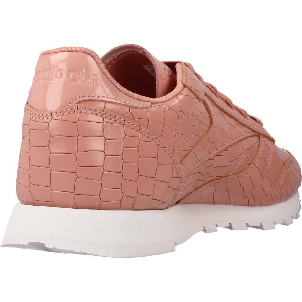 REEBOK CL LTHR CRACKLE en color ROSA (3)