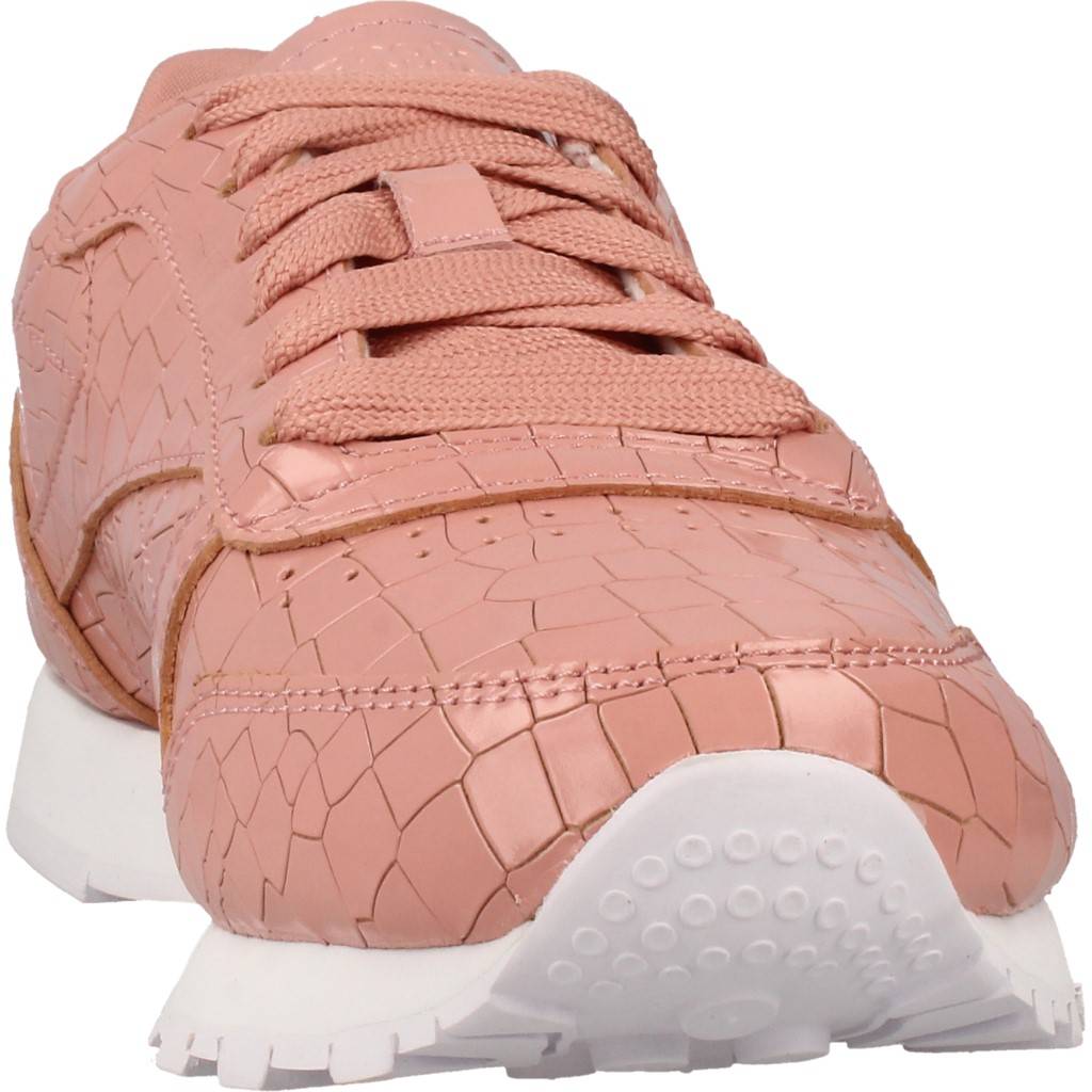 REEBOK CL LTHR CRACKLE en color ROSA (6)