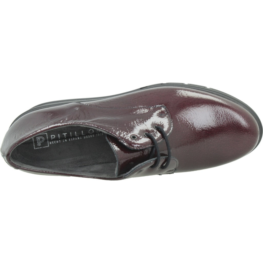 PITILLOS P BLUCHER CHAROL en color BURDEOS (7)