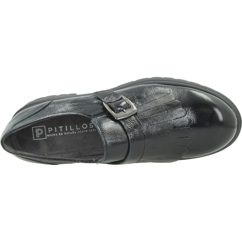 PITILLOS P ABOTINADO CHAROL en color NEGRO (7)