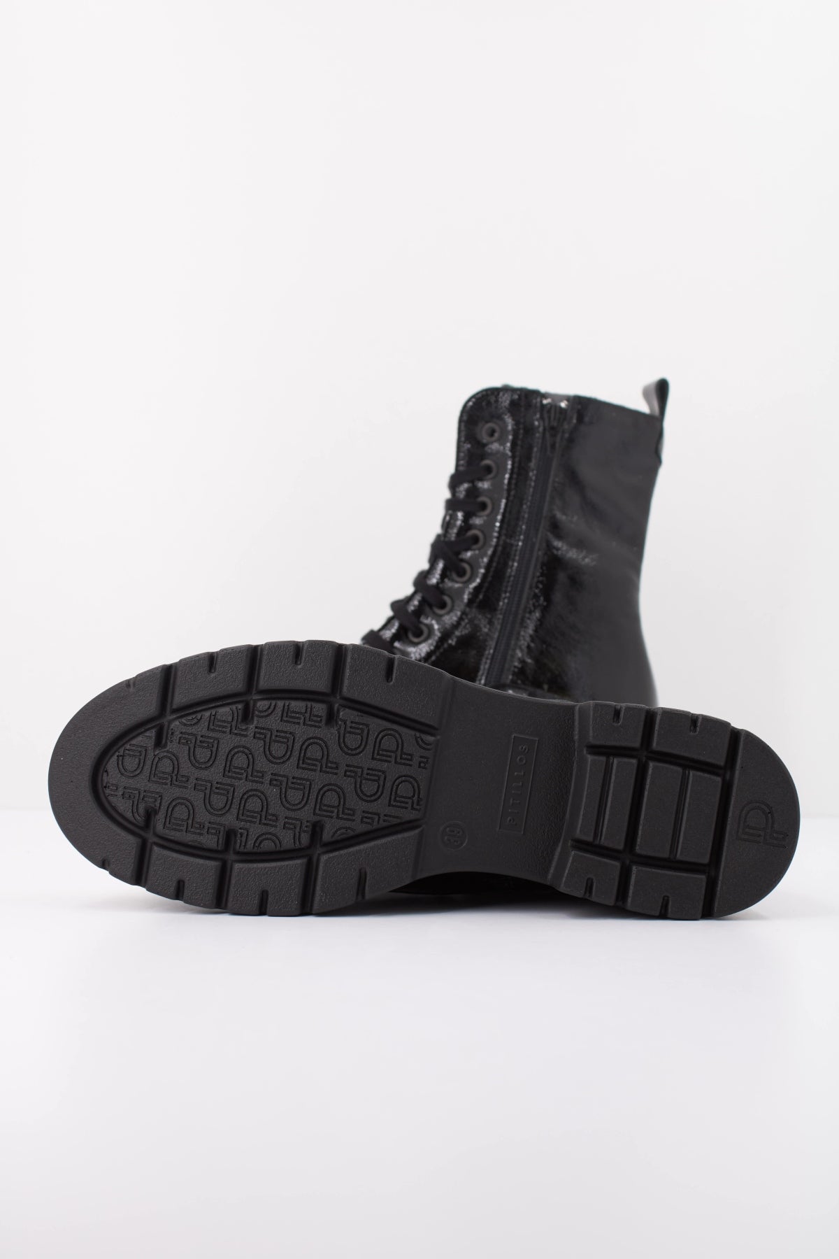 PITILLOS P BOTA MILITAR CHAROL en color NEGRO (5)
