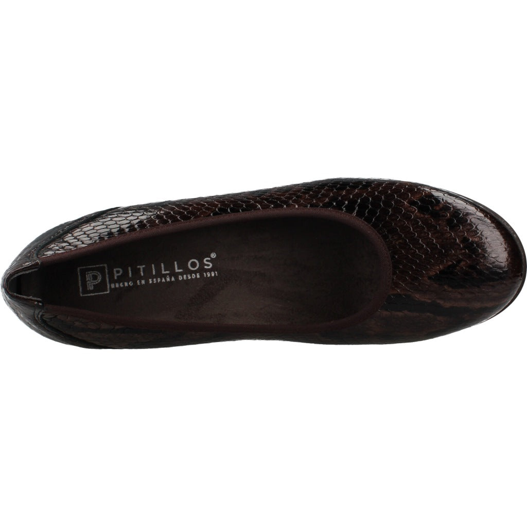 PITILLOS P SALON SERPIENTE CHAROL en color MARRON (7)