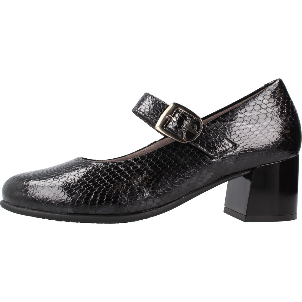 PITILLOS P MERCEDES SERPIENTE CHAROL en color NEGRO (2)