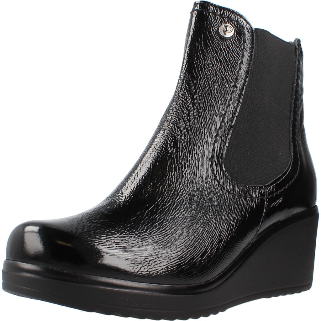 PITILLOS P BOTIN CHELSEA CHAROL en color NEGRO (1)