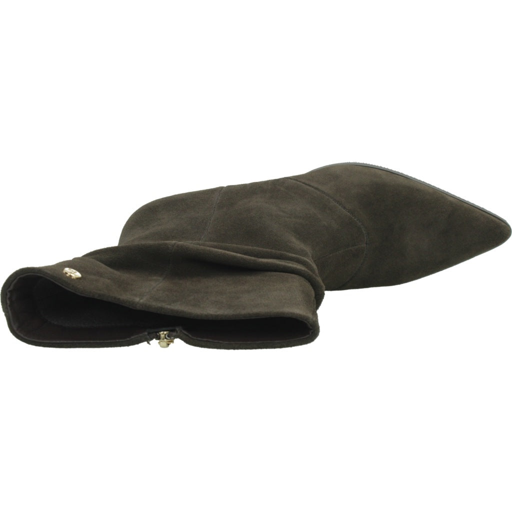 TOP BOTA CORTA ARRUGADA en color MARRON (7)