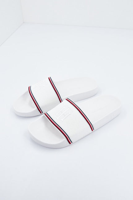 TOMMY HILFIGER KNITTED POOL SLIDE en color BLANCO (1)