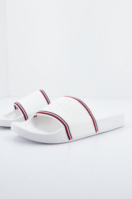 TOMMY HILFIGER KNITTED POOL SLIDE en color BLANCO (2)