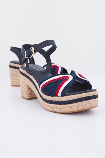 TOMMY HILFIGER TH ARTISANAL MID HEEL SA en color AZUL (1)