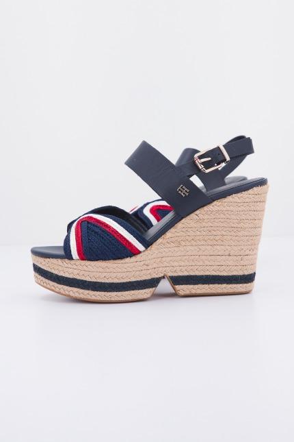 TOMMY HILFIGER ARTISANAL HIGH WEDGE en color AZUL (2)