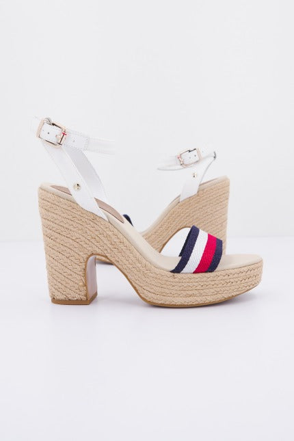TOMMY HILFIGER SHIMMERY RIBBON HEEL SAN en color BLANCO (2)