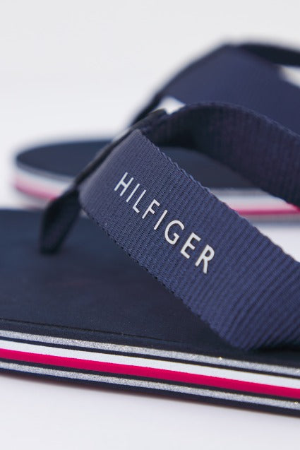 TOMMY HILFIGER TOMMY STRIPES FLAT BEACH en color AZUL (4)
