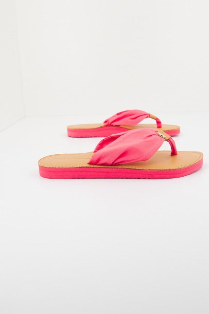 TOMMY HILFIGER LEATHER FOOTBED BEACH SA en color ROSA (2)