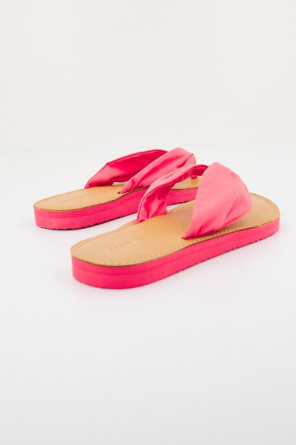 TOMMY HILFIGER LEATHER FOOTBED BEACH SA en color ROSA (3)