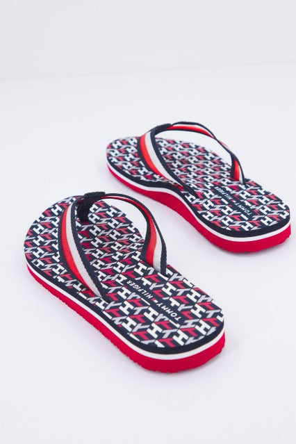 TOMMY HILFIGER TH MONOGRAM FLAT BEACH S en color AZUL (2)