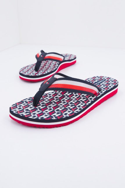TOMMY HILFIGER TH MONOGRAM FLAT BEACH S en color AZUL (3)