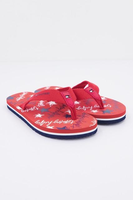 TOMMY HILFIGER STARS PRINT FLIP FLOP en color ROJO (2)