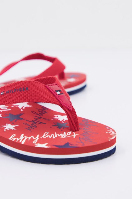 TOMMY HILFIGER STARS PRINT FLIP FLOP en color ROJO (4)