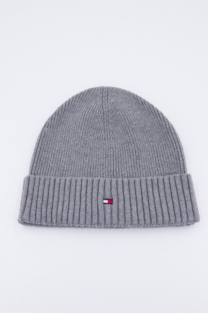 TOMMY HILFIGER GP PIMA COTTON BEANIE en color GRIS (2)