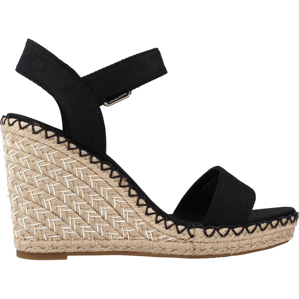 TOMMY HILFIGER SHINY TOUCHES HIGH WEDGE en color NEGRO (4)