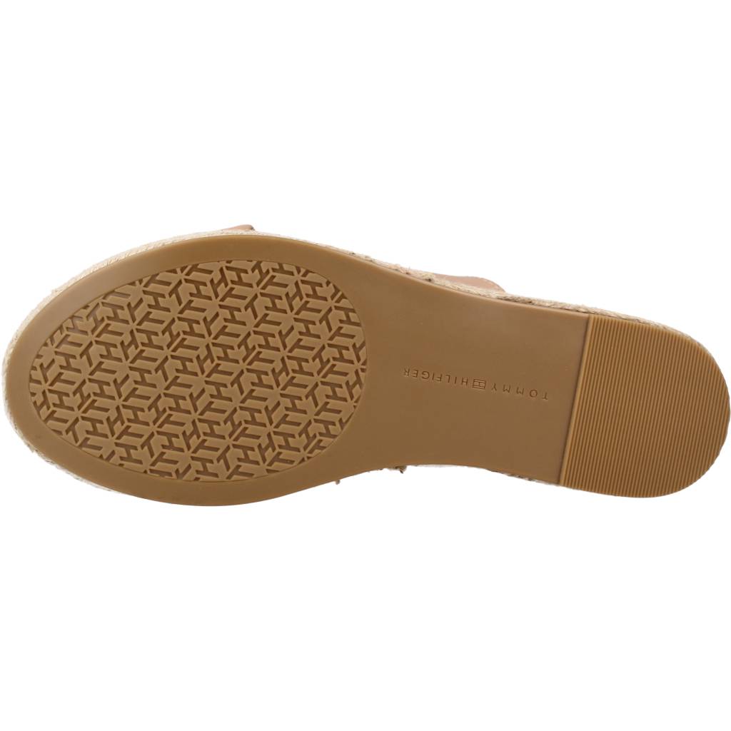 TOMMY HILFIGER ELEVATED TH LEATHER FLAT en color NUDE (6)