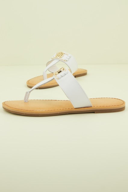 TOMMY HILFIGER TH HARDWARE FLAT LEATHER en color BLANCO (2)