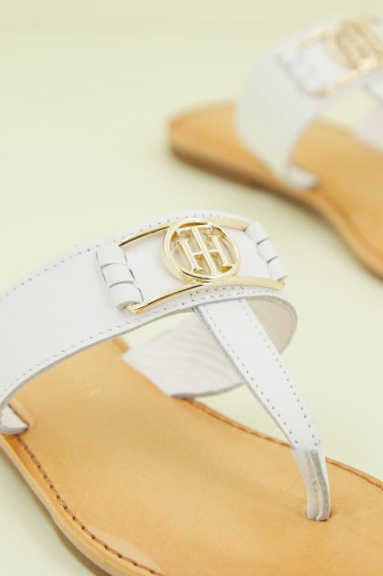 TOMMY HILFIGER TH HARDWARE FLAT LEATHER en color BLANCO (4)