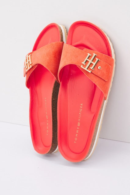 TOMMY HILFIGER TH MOLDED FOOTBED FLAT S en color NARANJA (2)