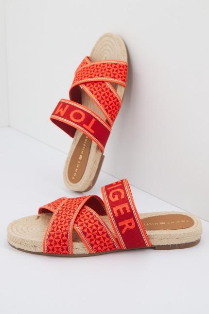 TOMMY HILFIGER WEBBING FLAT ESPAD en color NARANJA (1)