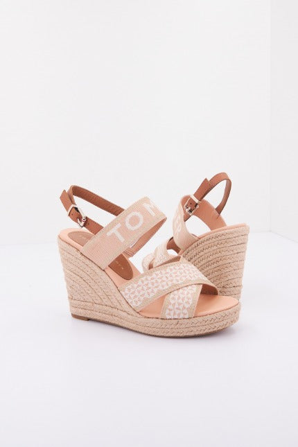 TOMMY HILFIGER WEBBING HIGH WEDGE en color NUDE (3)