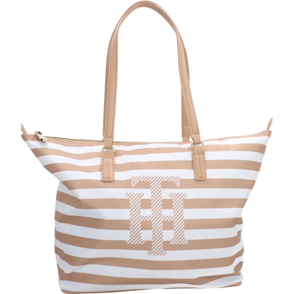 TOMMY HILFIGER POPPY TOTE en color MARRON CLARO (2)