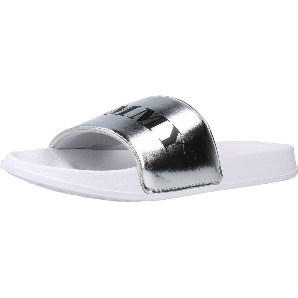 TOMMY HILFIGER CIABATTA PISCINA STAMPA en color PLATA (1)