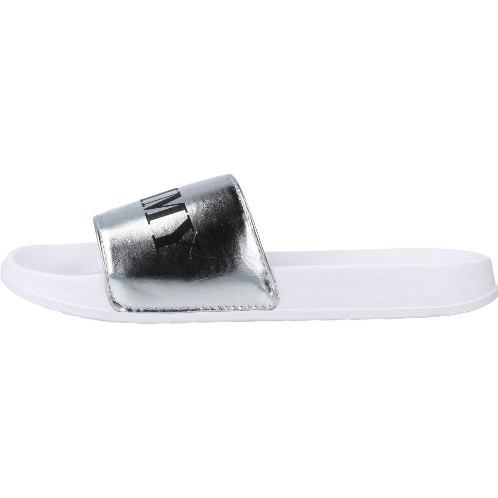 TOMMY HILFIGER CIABATTA PISCINA STAMPA en color PLATA (2)
