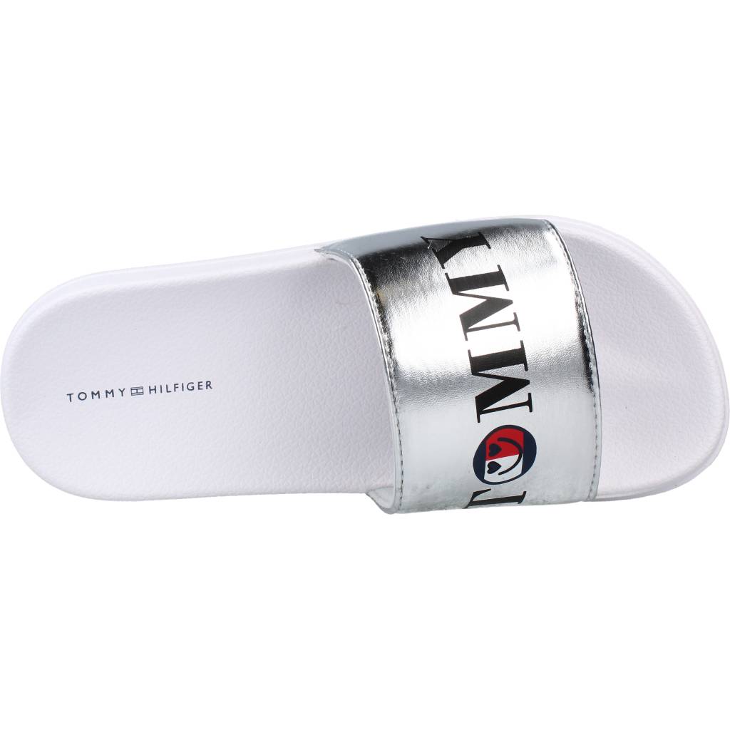 TOMMY HILFIGER CIABATTA PISCINA STAMPA en color PLATA (7)