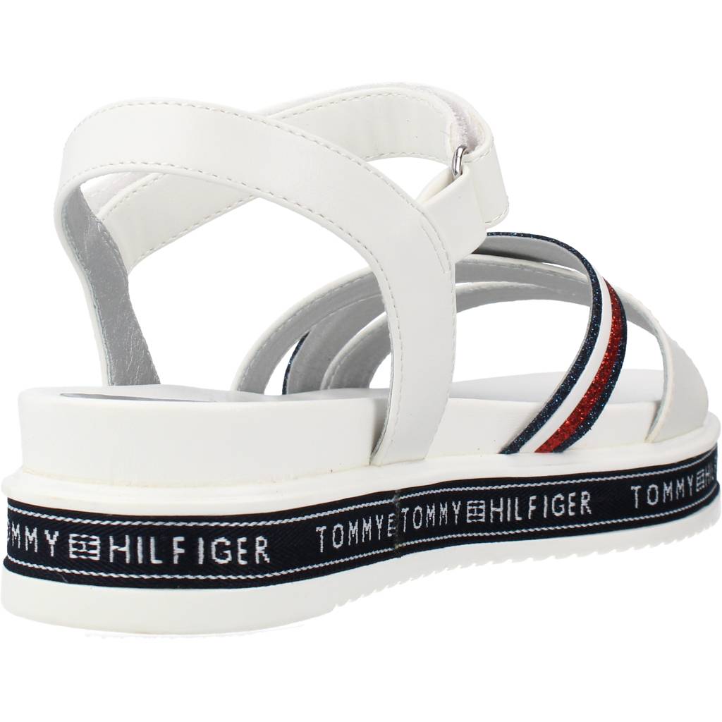 TOMMY HILFIGER SANDALO TIRA ADHESIVA en color BLANCO (3)