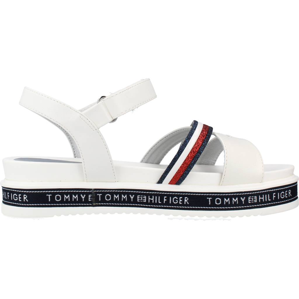 TOMMY HILFIGER SANDALO TIRA ADHESIVA en color BLANCO (4)