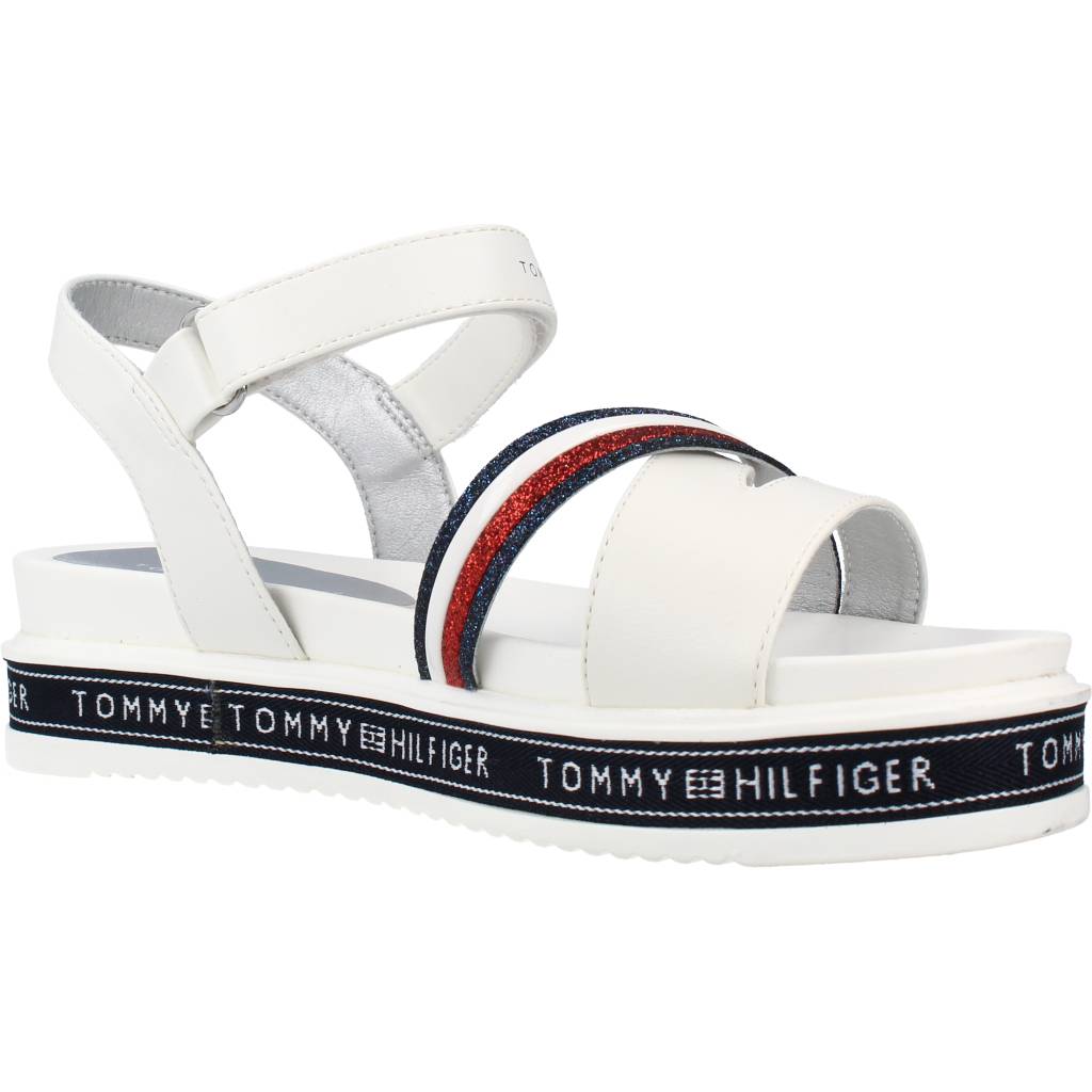 TOMMY HILFIGER SANDALO TIRA ADHESIVA en color BLANCO (5)