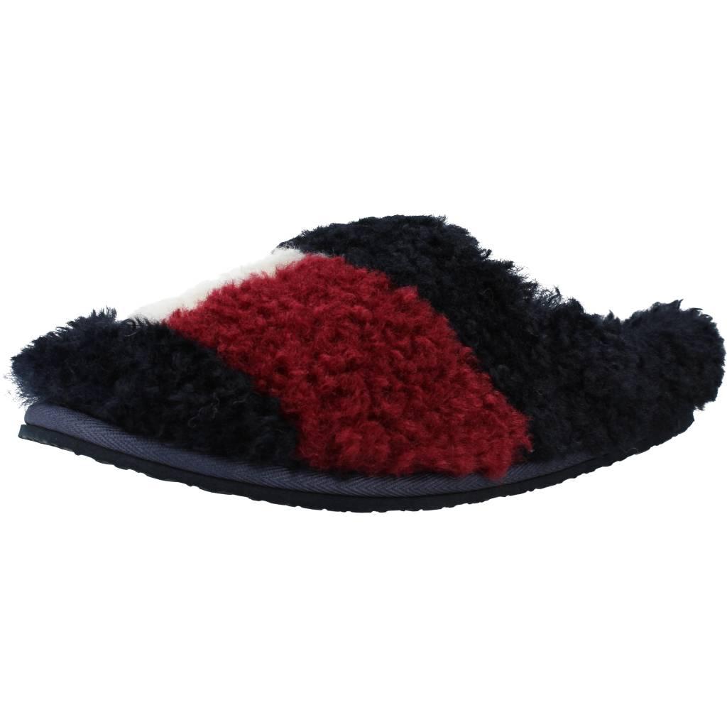 TOMMY HILFIGER TH HOME SLIPPER SHERPA F en color AZUL (1)