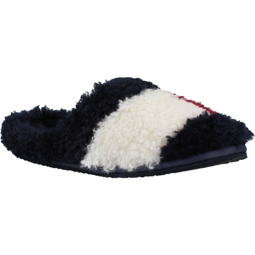 TOMMY HILFIGER TH HOME SLIPPER SHERPA F en color AZUL (5)