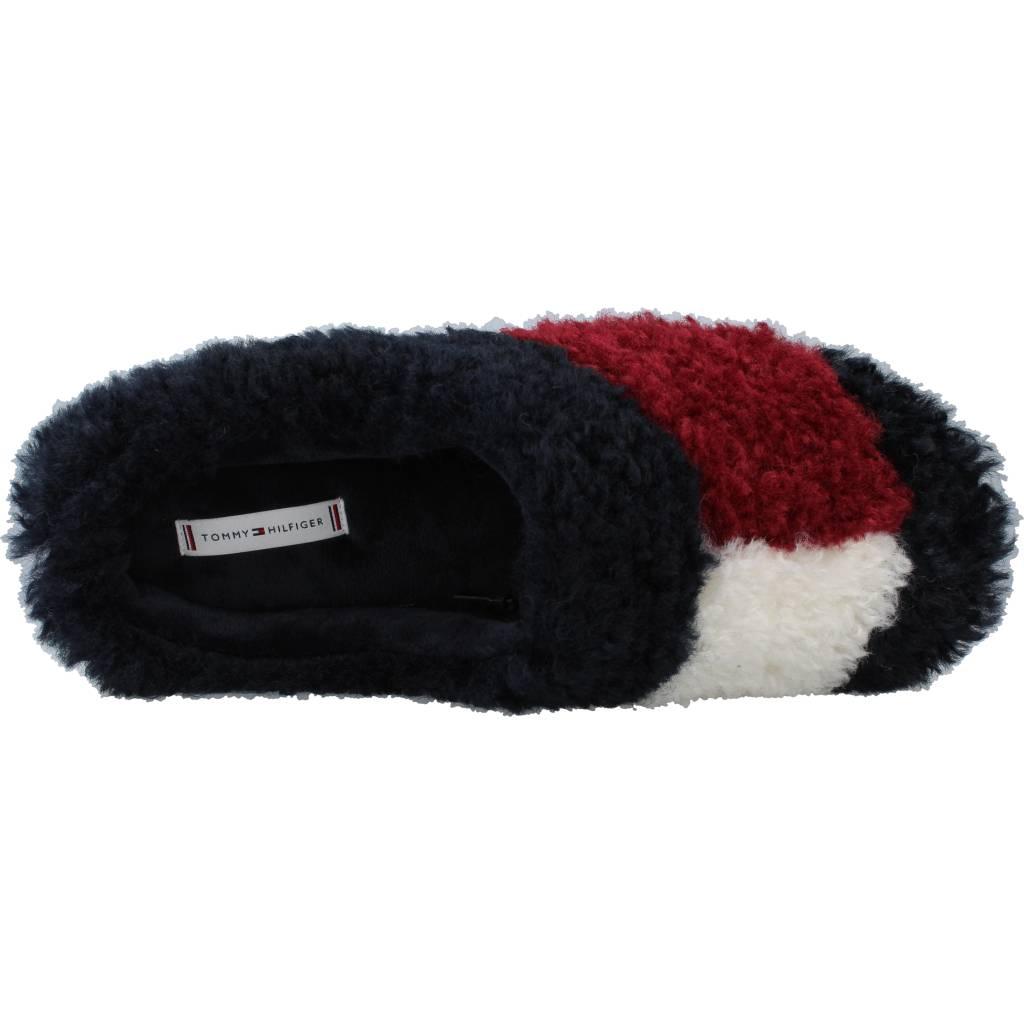 TOMMY HILFIGER TH HOME SLIPPER SHERPA F en color AZUL (7)