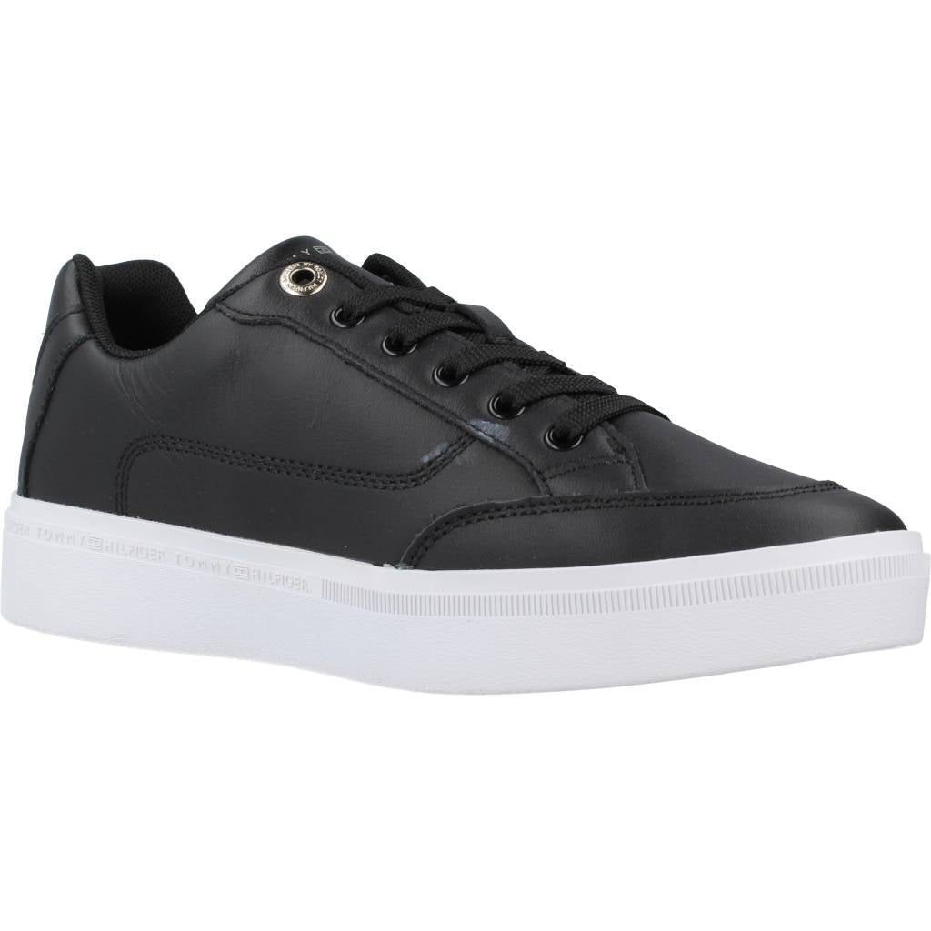 TOMMY HILFIGER ESSENTIAL TH COURT SNEAK en color NEGRO (5)