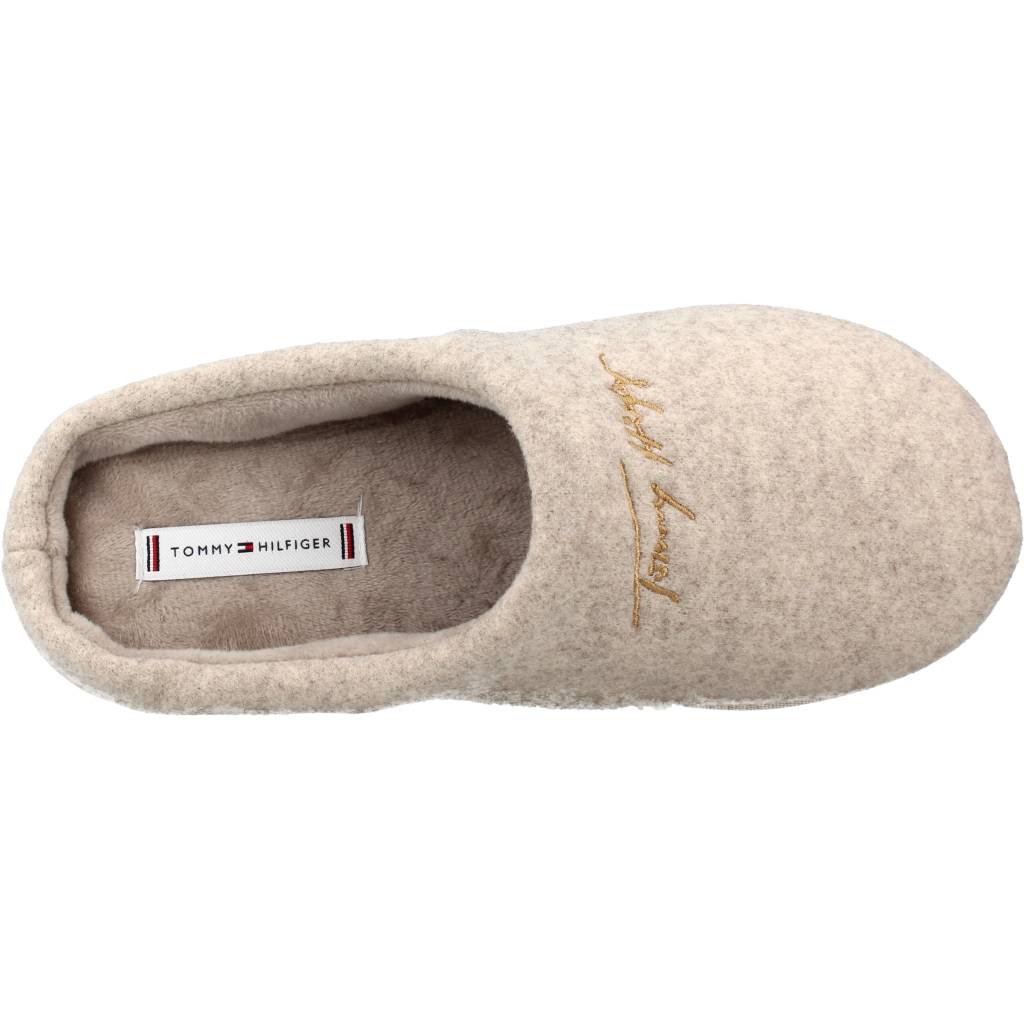 TOMMY HILFIGER SLIPPER FELT en color BEIS (7)