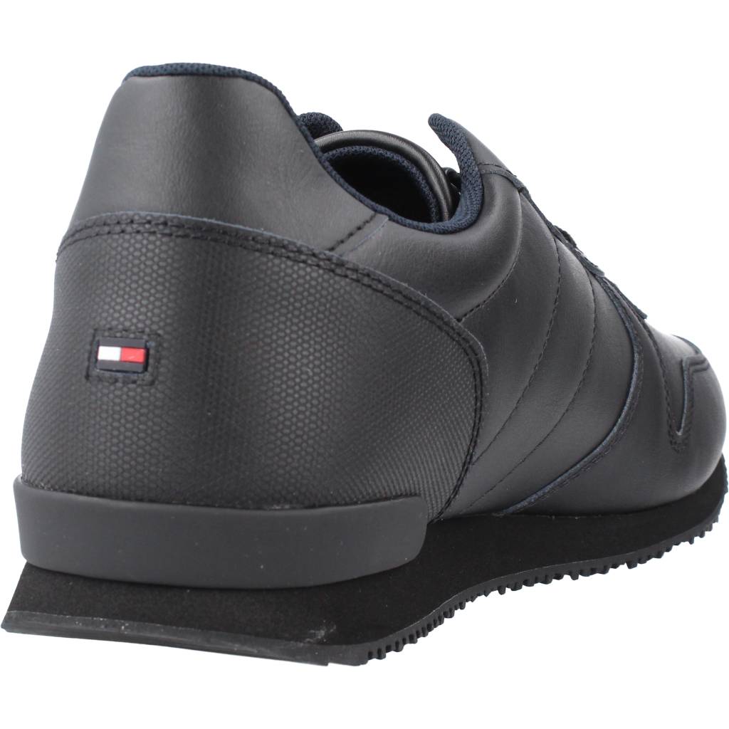 TOMMY HILFIGER ICONIC RUNNER LEATHER en color NEGRO (3)