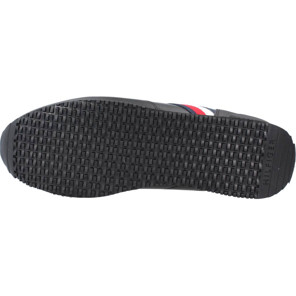 TOMMY HILFIGER ICONIC RUNNER LEATHER en color NEGRO (6)