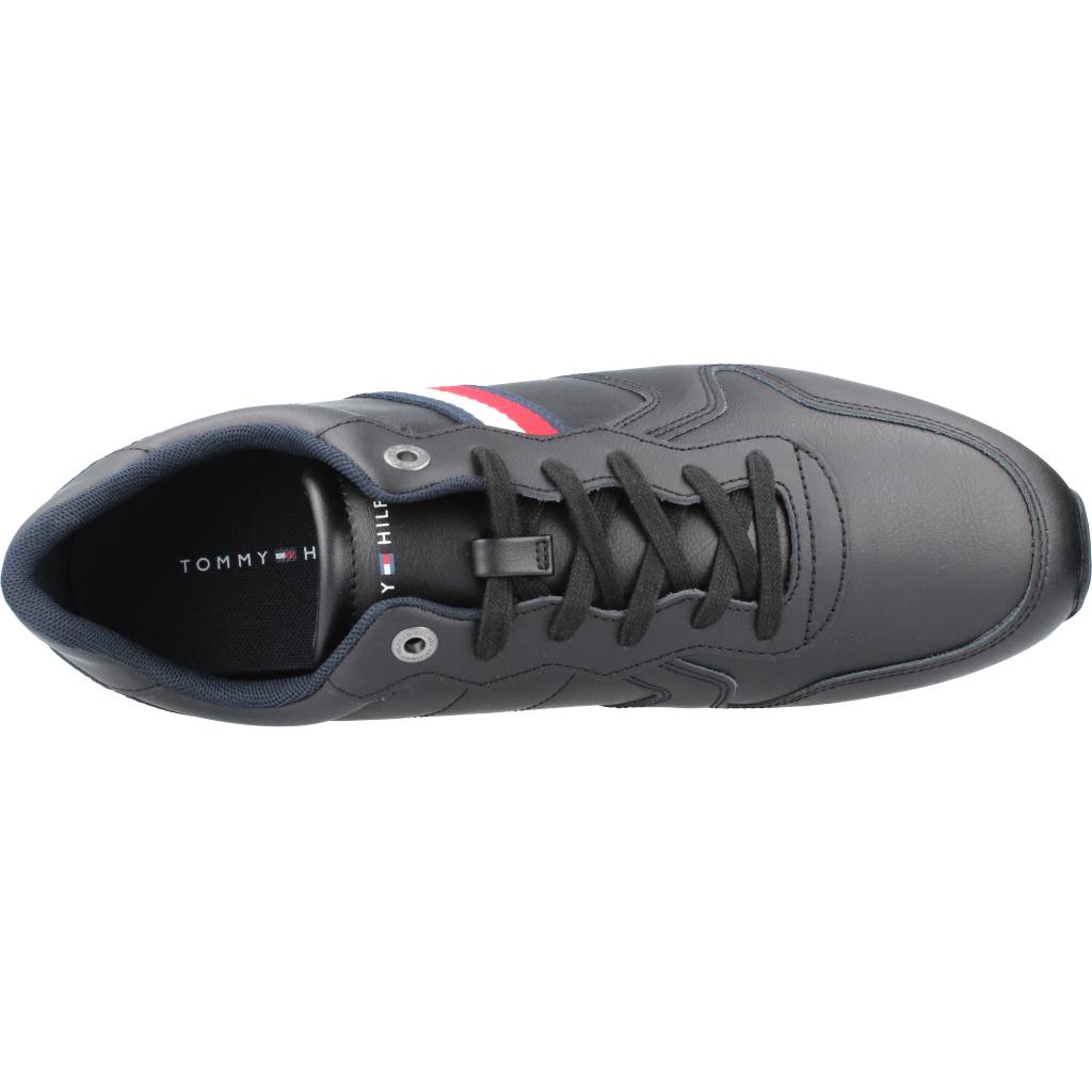 TOMMY HILFIGER ICONIC RUNNER LEATHER en color NEGRO (7)