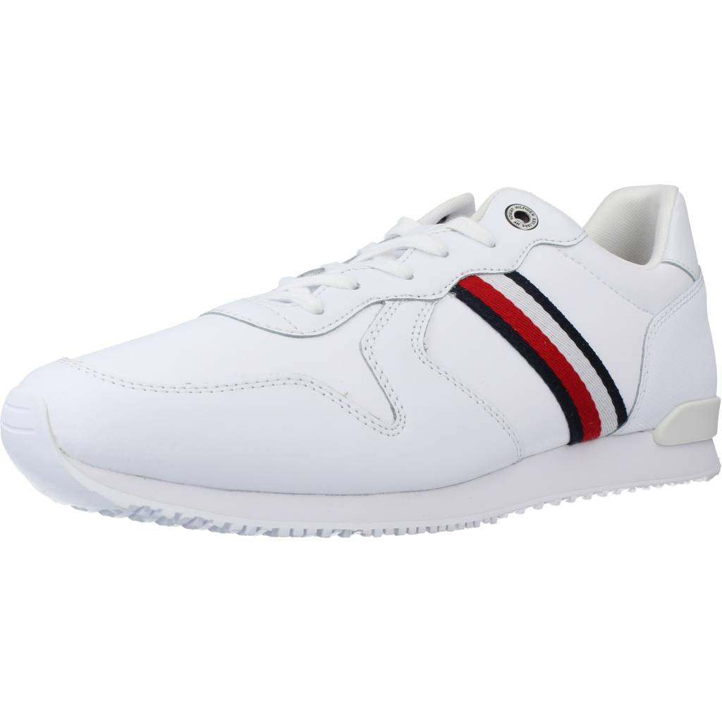 TOMMY HILFIGER ICONIC RUNNER LEATHER en color BLANCO (1)