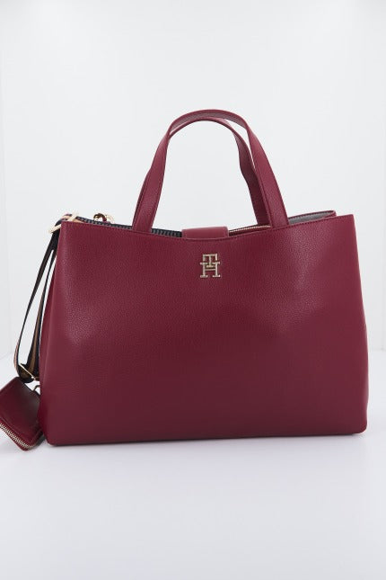 TOMMY HILFIGER LIFE SATCHEL en color BURDEOS (1)