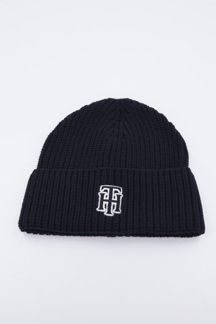 TOMMY HILFIGER FEMININE PREP BEANIE en color AZUL (1)