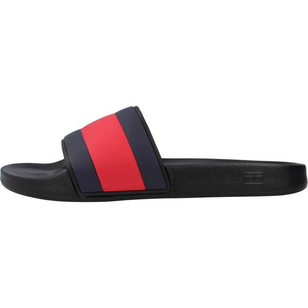 TOMMY HILFIGER RUBBER TH FLAG POOL SLID en color NEGRO (2)