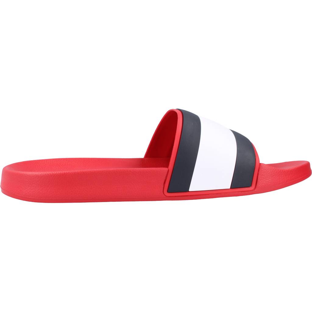 TOMMY HILFIGER RUBBER TH FLAG POOL SLID en color ROJO (4)