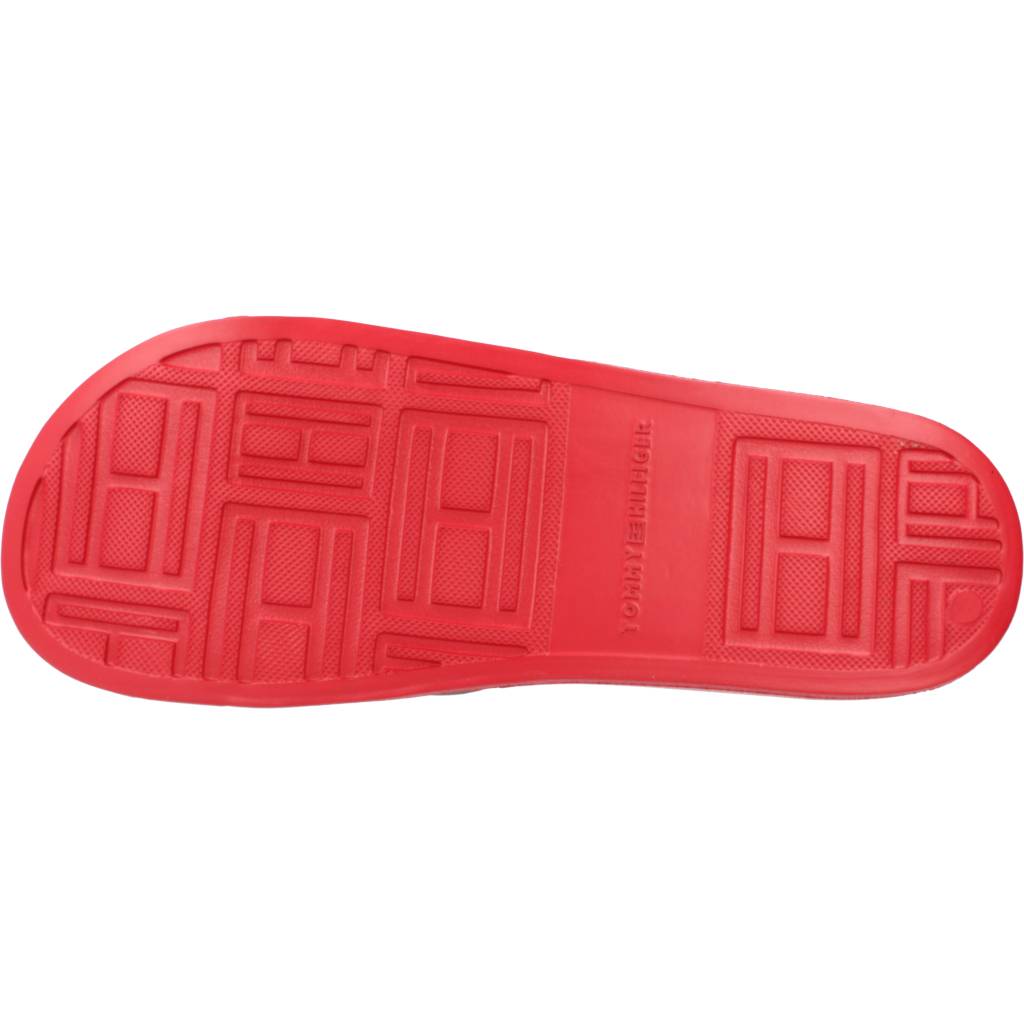 TOMMY HILFIGER RUBBER TH FLAG POOL SLID en color ROJO (6)